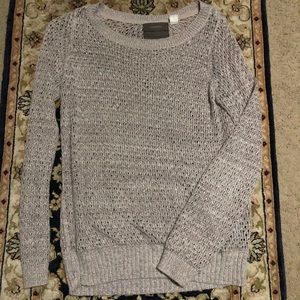 Anthropologie Guinevere Silver Sweater Small